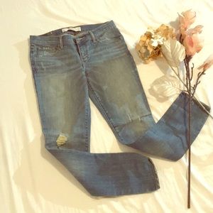 A&F Distressed Jeans